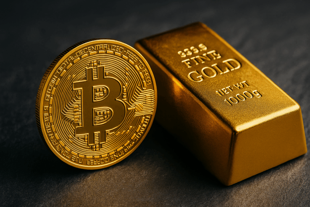 ビットコインと金(ゴールド)